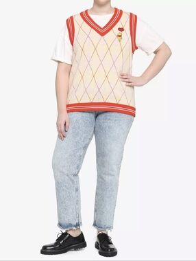 Her Universe Disney Winnie The Pooh Argyle Sweater Vest